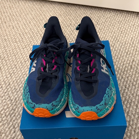 Hoka Navy and Teal Athletic Shoes - Picture 1 of 6
